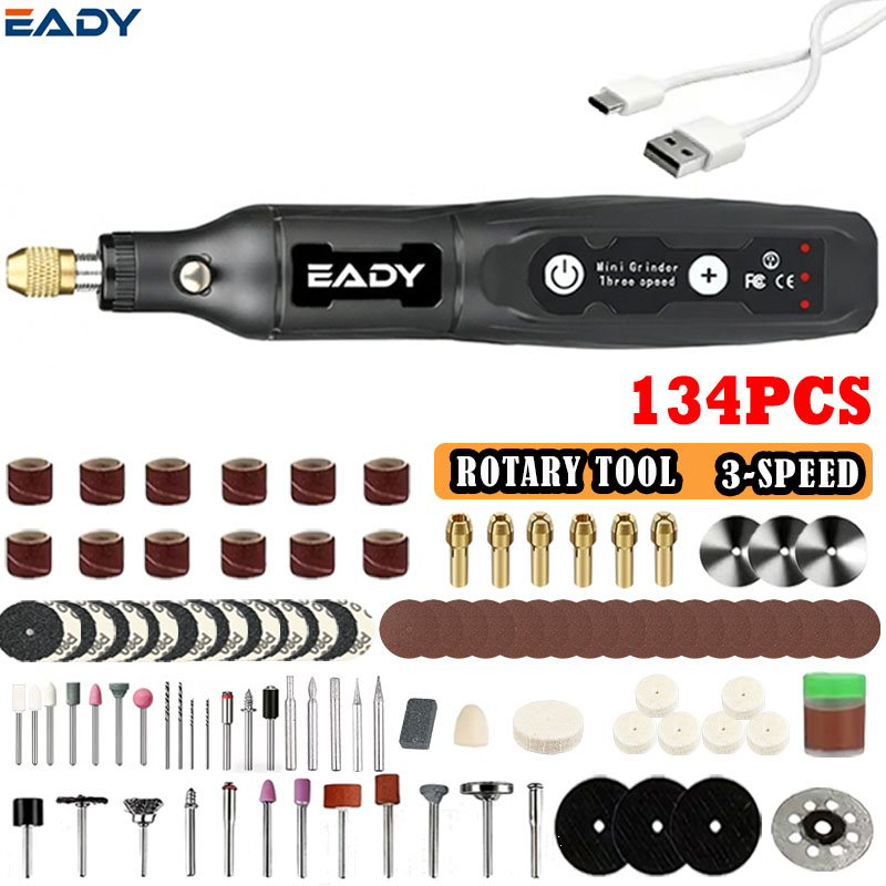 Impact Driver Cordless - EADY 3.7V 3-biegowa, bezprzewodowa, obrotowa szlifierka