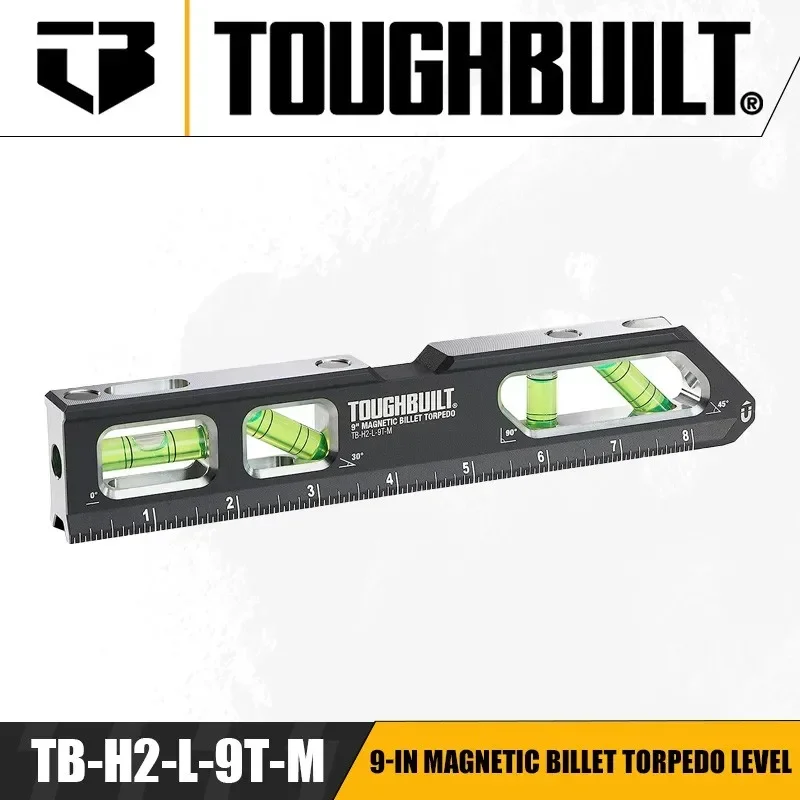 Power Tools Manual - TOUGHBUILT TB-H2-L-9T-M 9-calowa Magnetyczna Poziomica Torpedowa