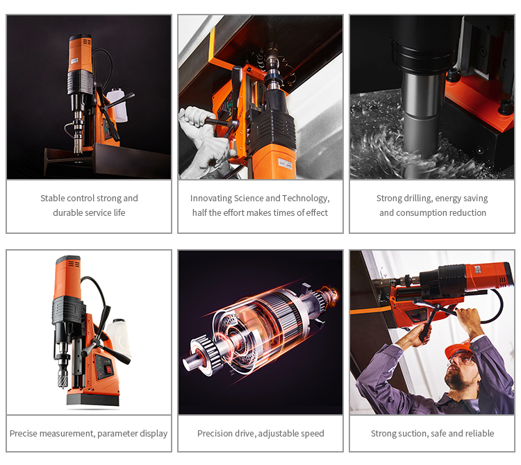 Power Tools Used In Construction - Wiertarka z magnetyczną podstawą 220V, wycinarka