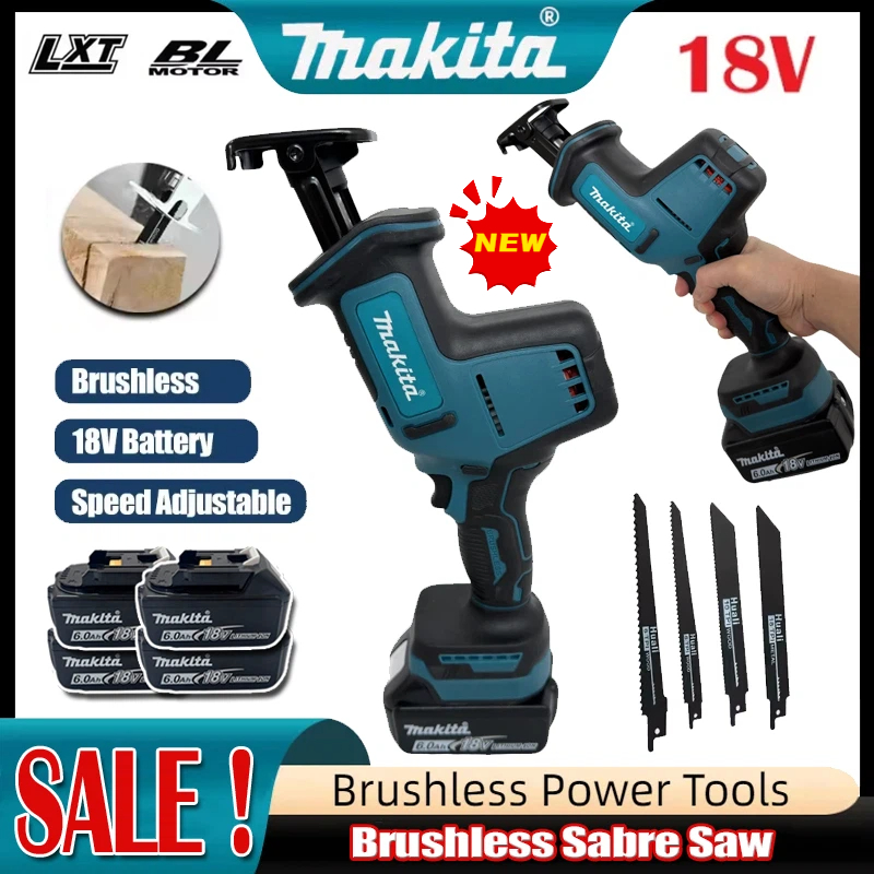 Power Tools Used - Piła szablasta akumulatorowa Makita 2026, bezszczotkowa,