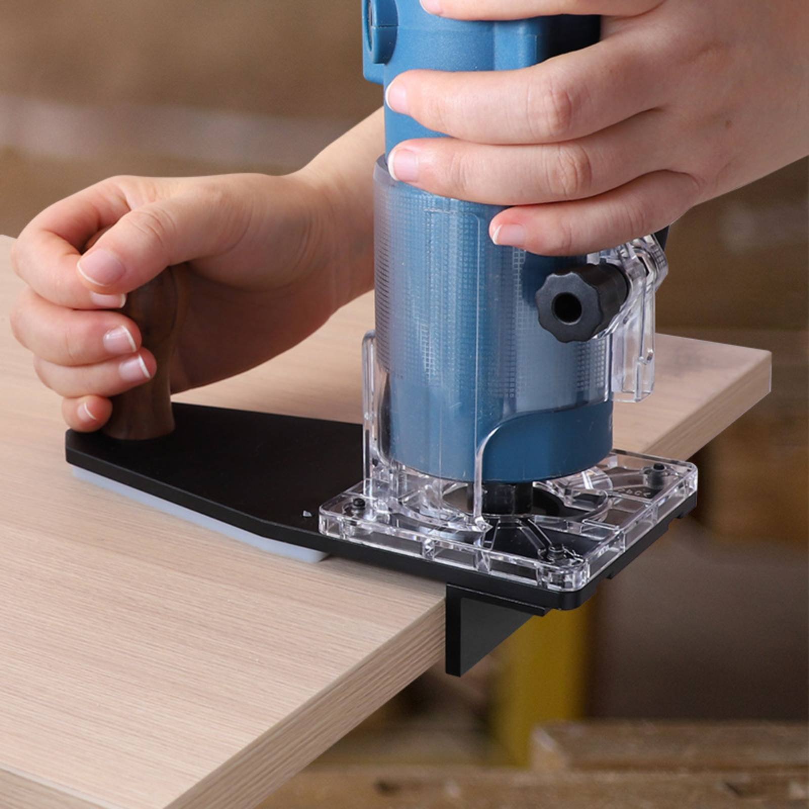 Power Tools For Construction - Podstawa frezarki do obróbki krawędzi, stabilna,
