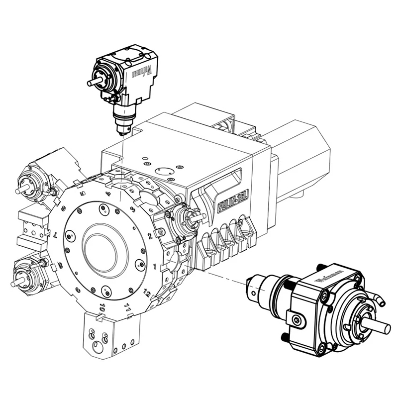 Power Tools Manual - Uchwyt narzędziowy obrotowy ER20/25/32BMT do toczenia