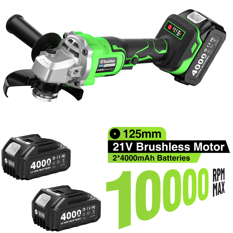 Power Tools List - Zestaw szlifierki kątowej TaskStar 10000 RPM,