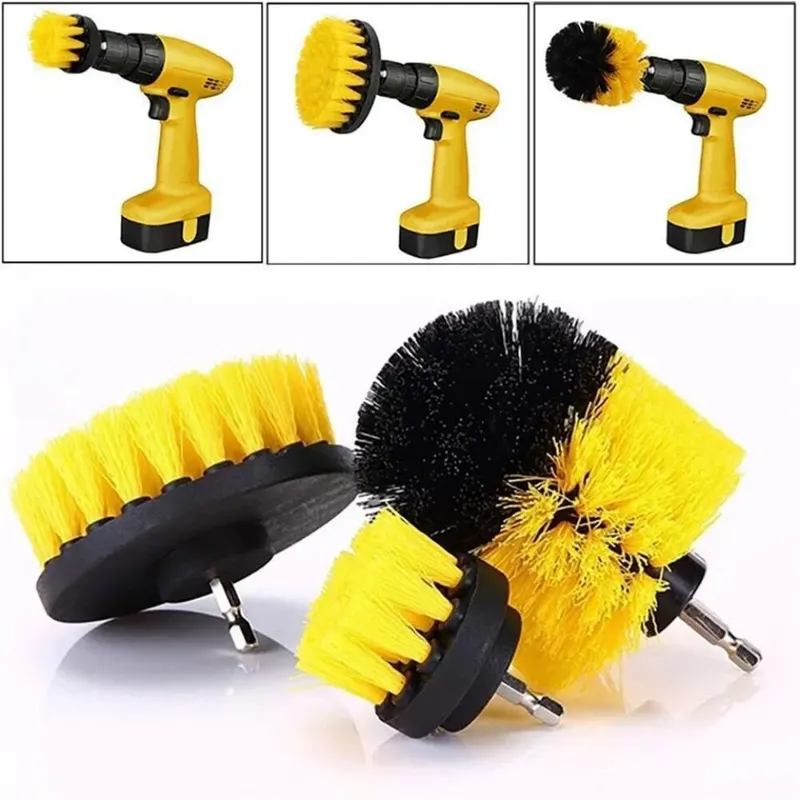 Power Tools List - Zestaw szczotek do wiertarki 3 szt./zestaw,
