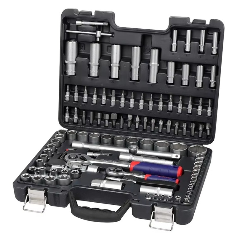 Power Tools Hand Tools - 108-częściowy Profesjonalny Zestaw Narzędzi Mechanicznych do