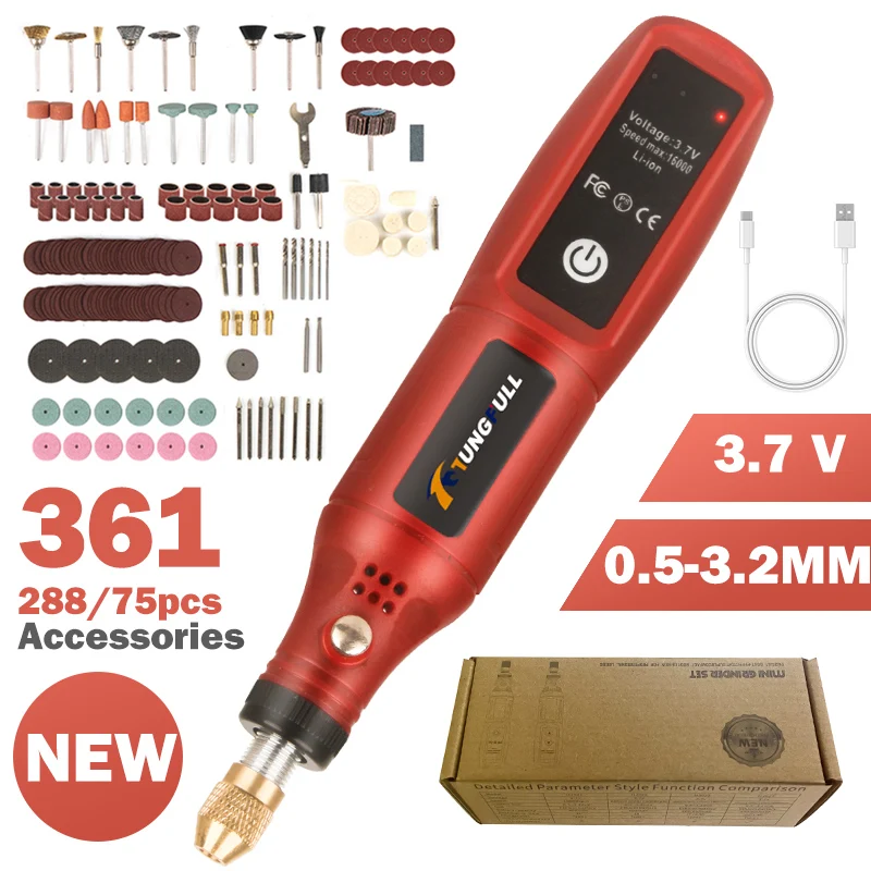 Power Tools Aeg - Akumulatorowy grawer USB, bezprzewodowa wiertarka elektryczna,
