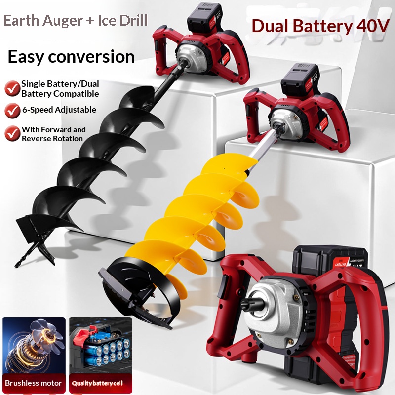 Power Tools For Construction - Wiertarka elektryczna 21V z akumulatorem litowym,