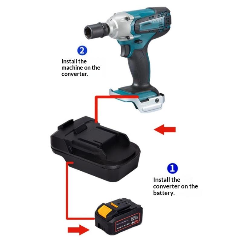 Power Tools Battery Adapter - 1 szt. Adapter do elektronarzędzi, konwerter,