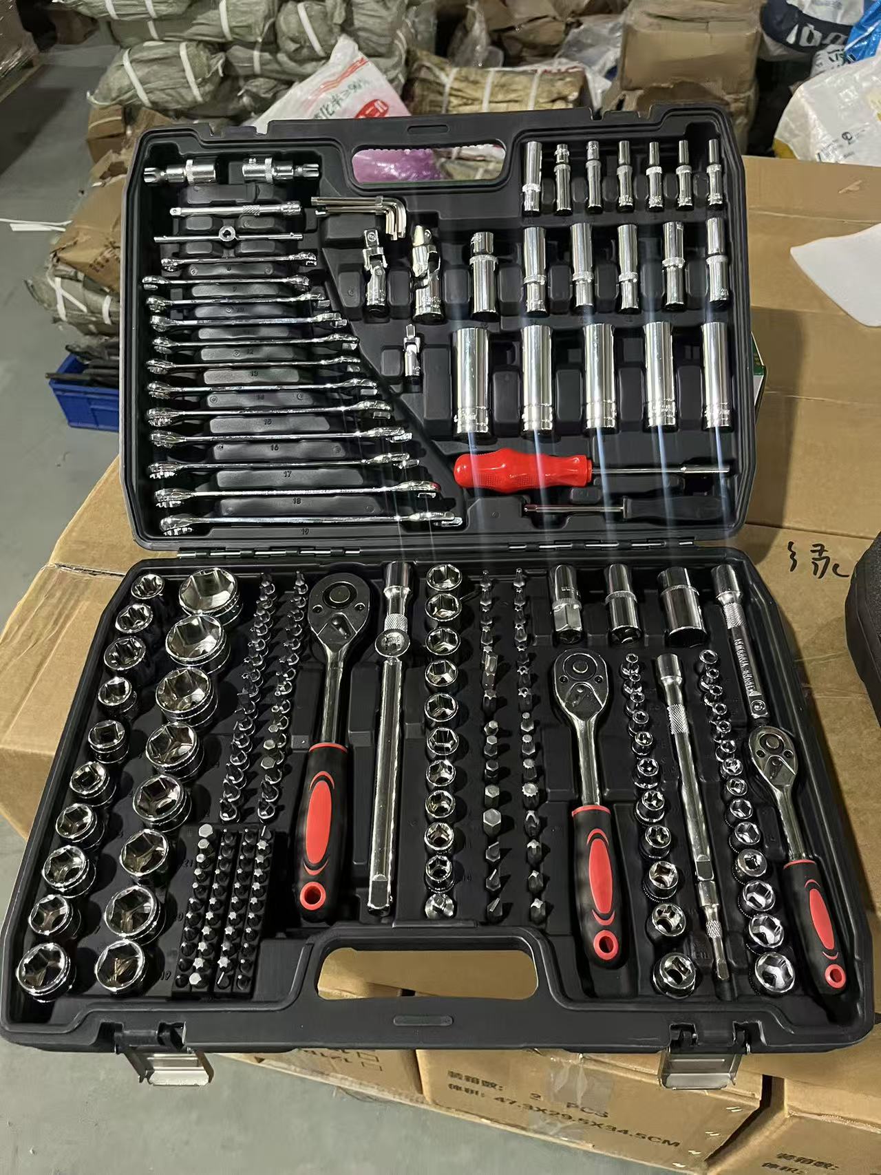 216-częściowy zestaw narzędzi  – Power Tools Hand Tools recenzja i cena